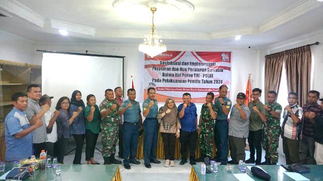 Bawaslu Sibolga Gelar Sosialisasi dan Implementasi Peraturan Bawaslu terkait Peran TNI-Polri dalam Pemilu 2024