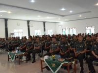 Prajurit Korem 023KS Ikut Sosialisasi Netralitas TNI Dalam Pemilu 2024